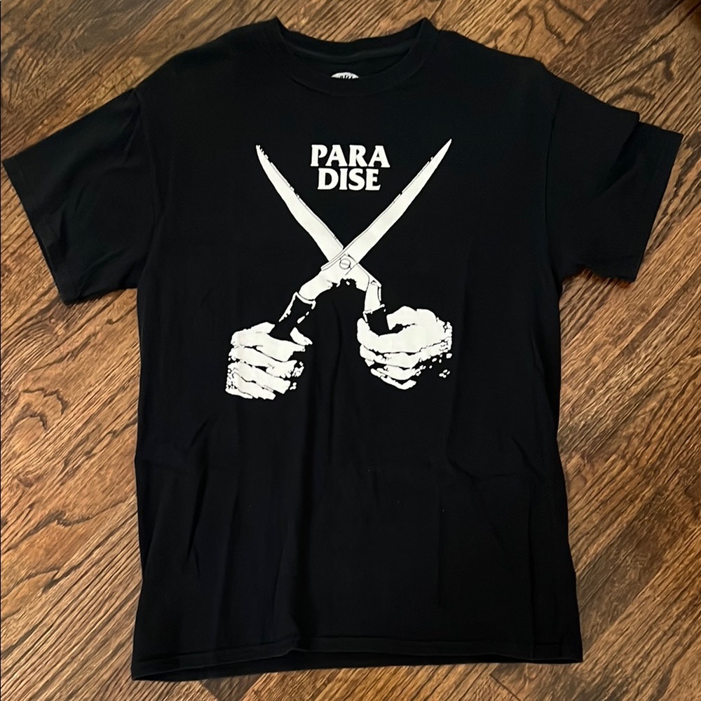 Paradise NYC Scissors Black Graphic T-Shirt